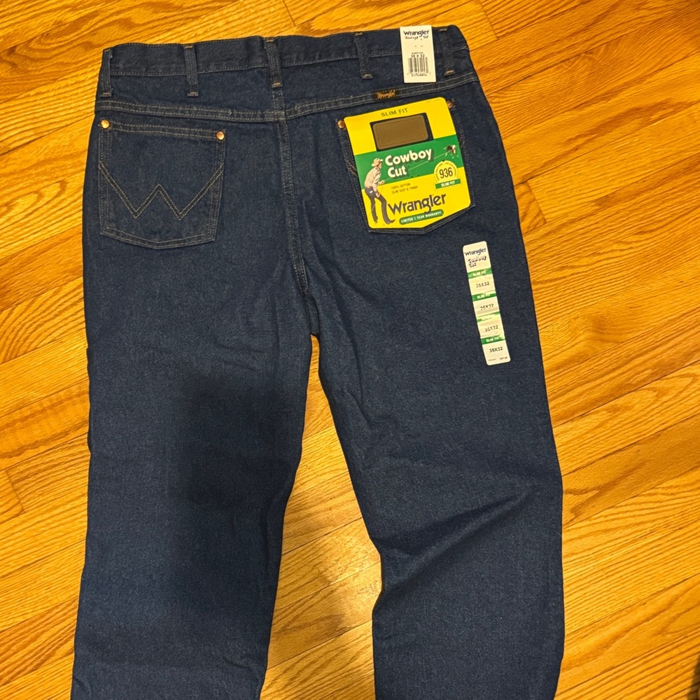 Wrangler Men's Bootcut Jeans - Dark Indigo Blue